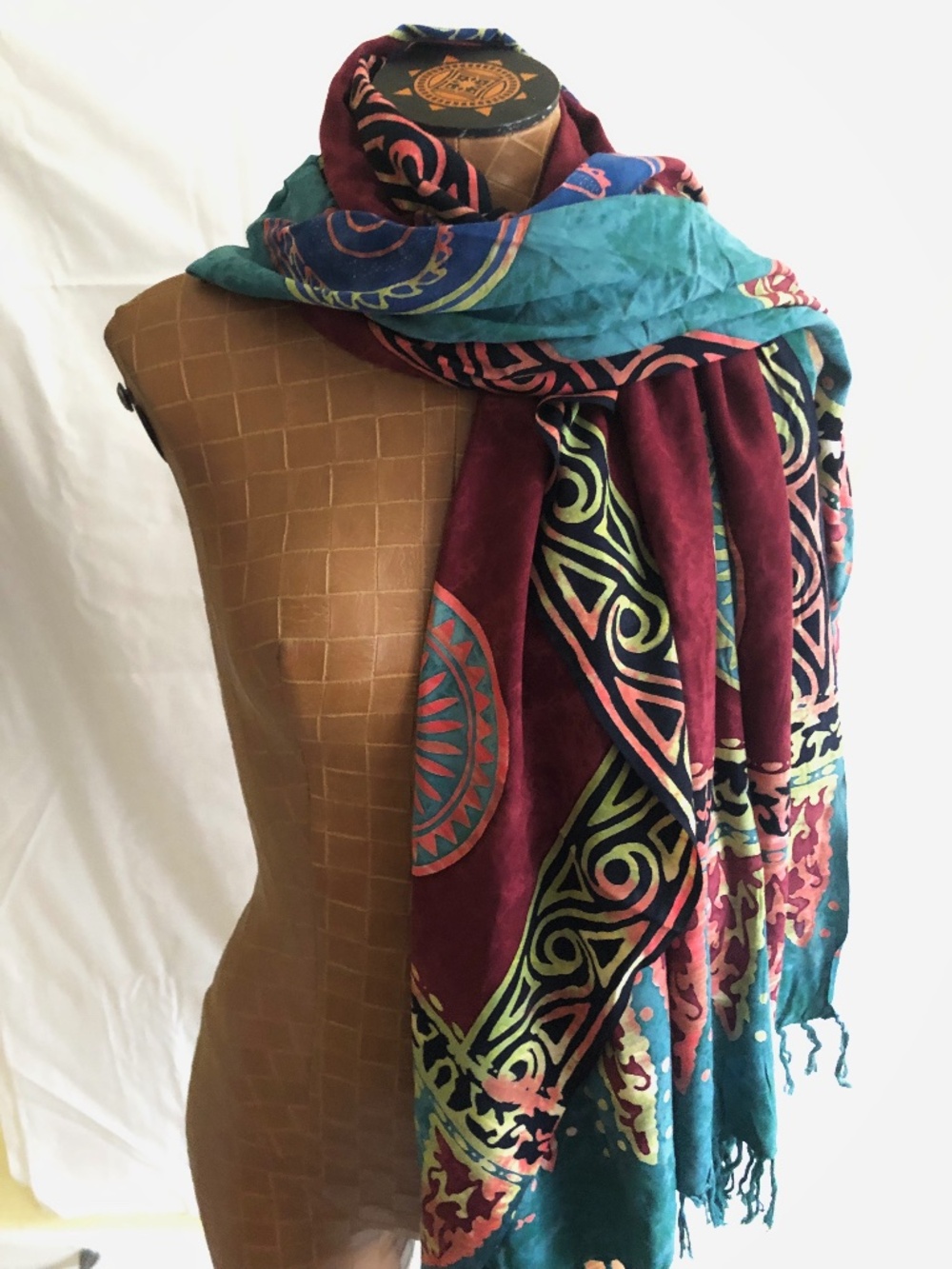 NWOT Fringed Scarf/Wrap